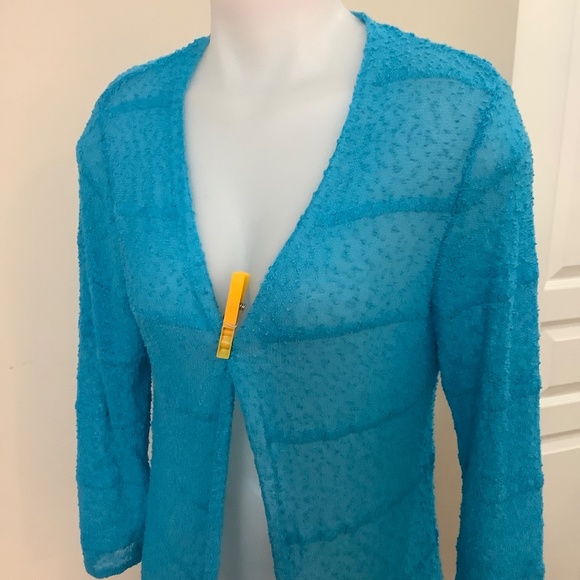 Papa Turquoise long cardigan S/M 34/35 bust Excellent condition - Picture 3 of 8